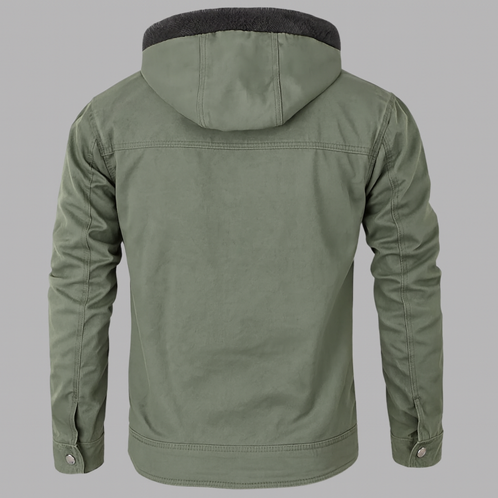 Herrenjacke mit Kapuze & Reißverschluss – Stylisch & Vielseitig