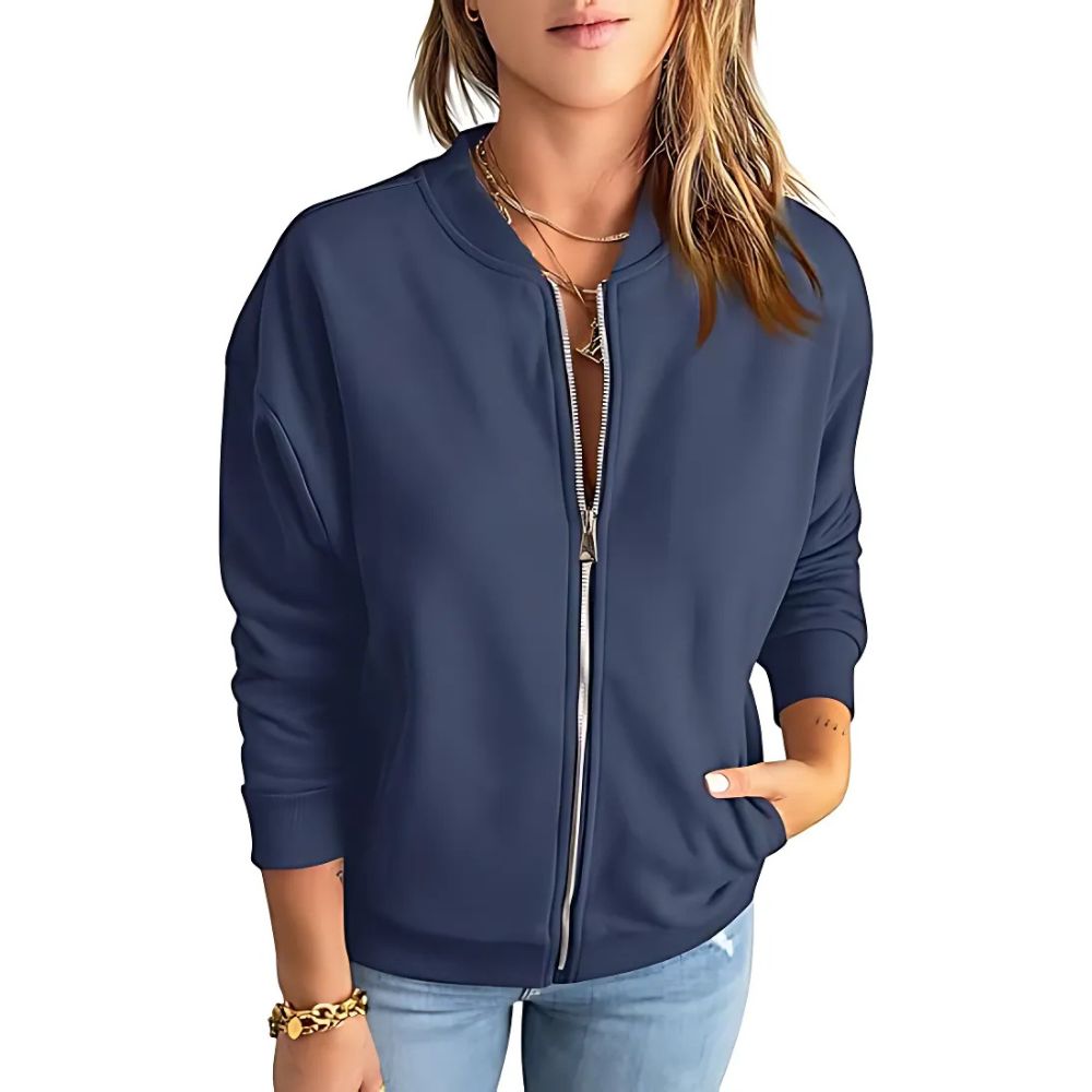 Jacke mit Reißverschluss und Eingrifftaschen