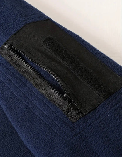 Funktioneller Gemütlicher Herrenpullover mit Modernem Stehkragen und Armee Design