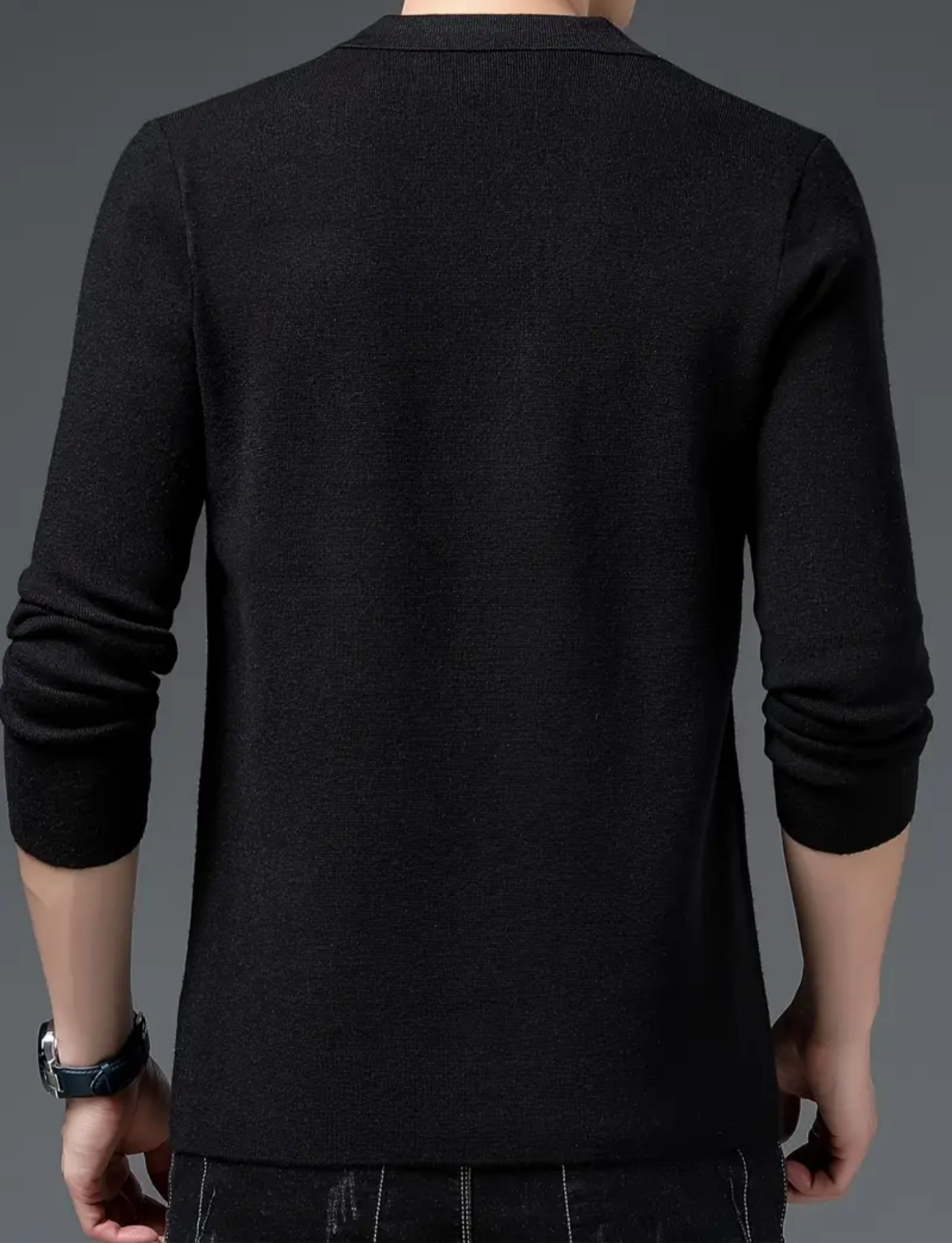 Elegante Strickjacke für Herren mit Reverskragen