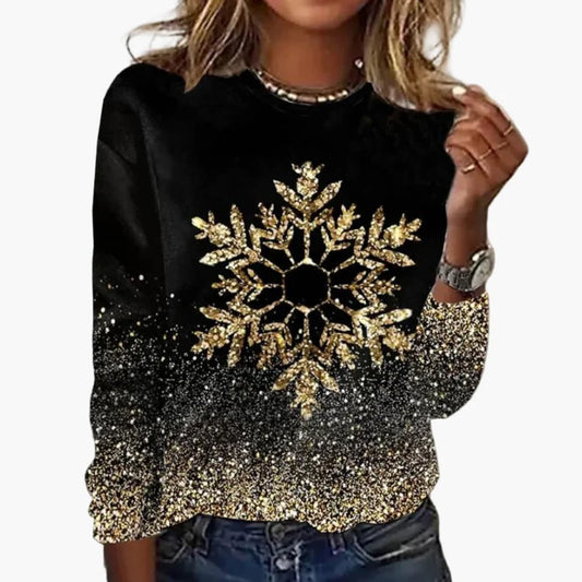 Pullover mit Schneeflockenmotiv