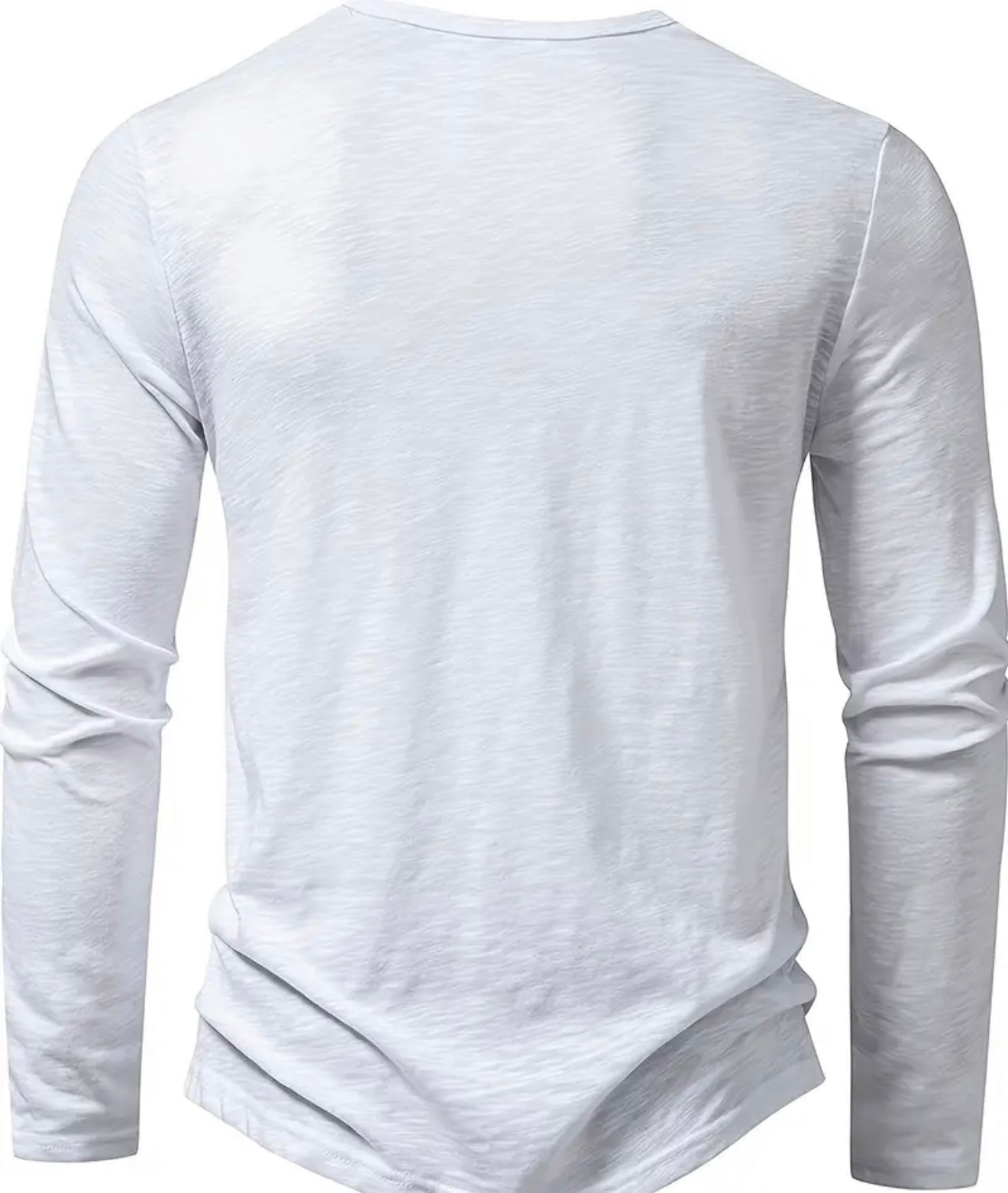 Lockeres Langarmshirt für Herren mit Knopfdesign