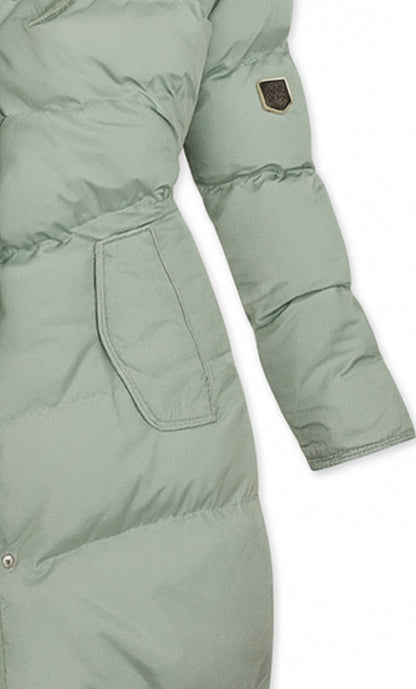 Damen Steppmantel mit Kapuze und Innenfutter