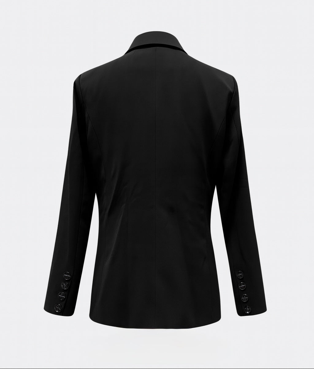 Moderner Zweiteiliger Damen Set mit Blazer und Hose | Slim-Fit