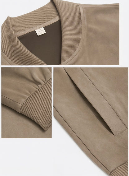 Herren-Bomberjacke mit Reißverschluss & Taschen
