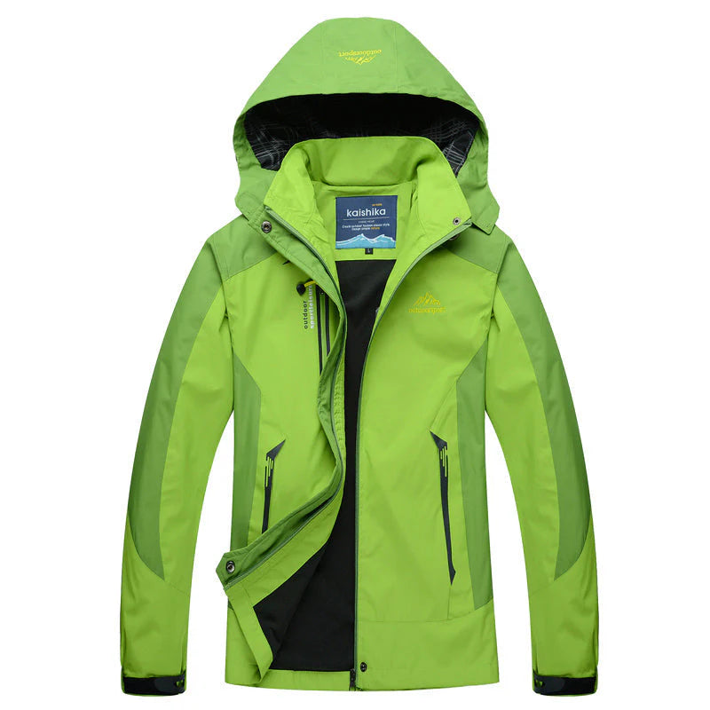 Damen Outdoorjacke mit Kapuze und Reißverschluss