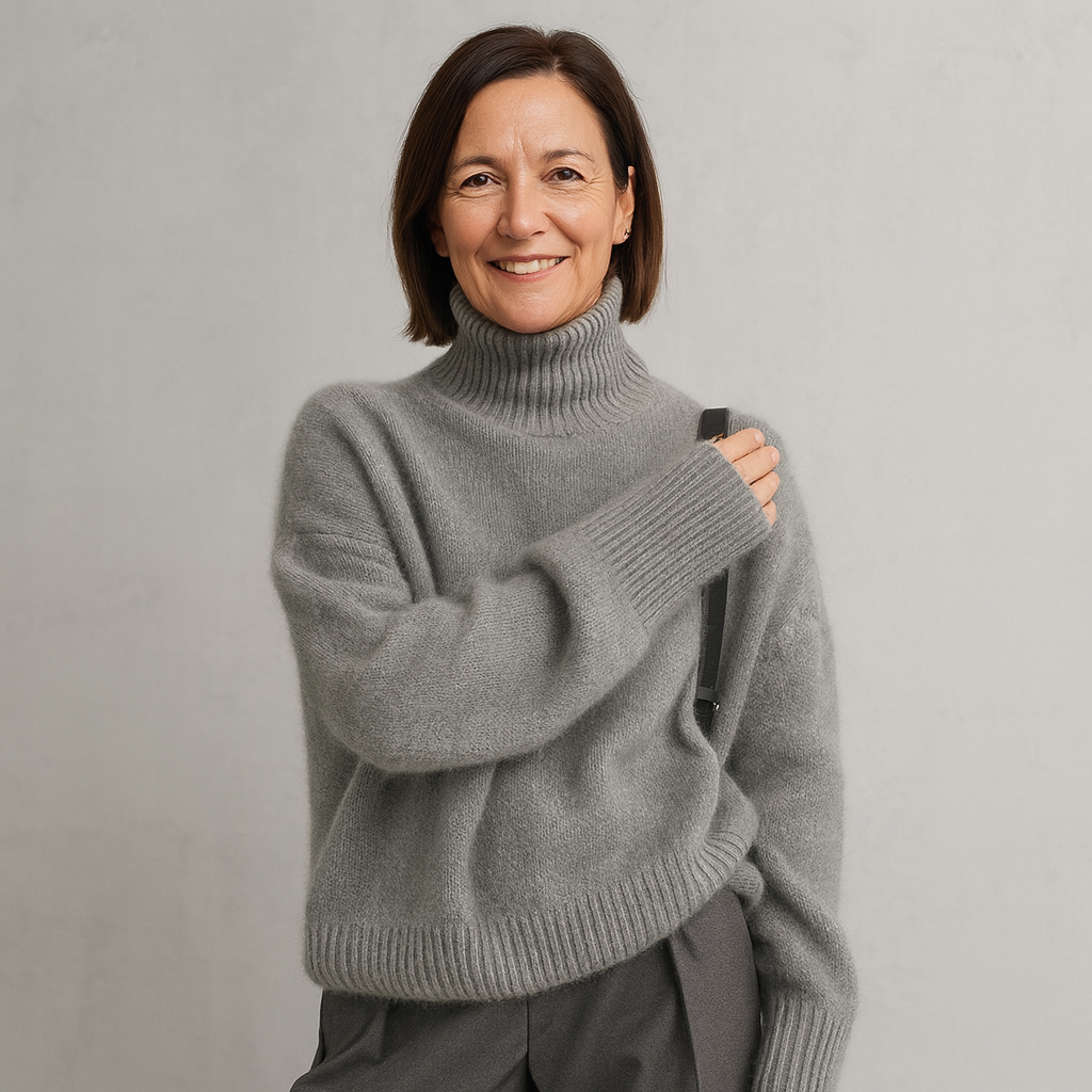 Damen Rollkragenpullover locker geschnitten