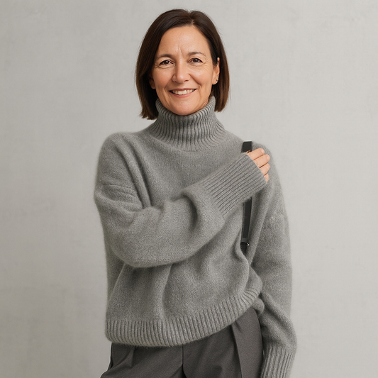 Damen Rollkragenpullover locker geschnitten