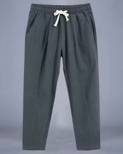 Locker geschnittene Hose für Herren aus Baumwolle