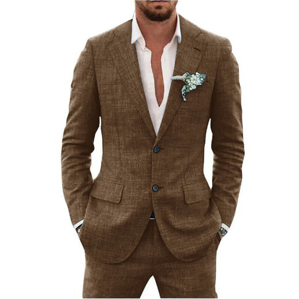 Eleganter Herrenanzug Set mit Blazer und Hose | Slim-Fit