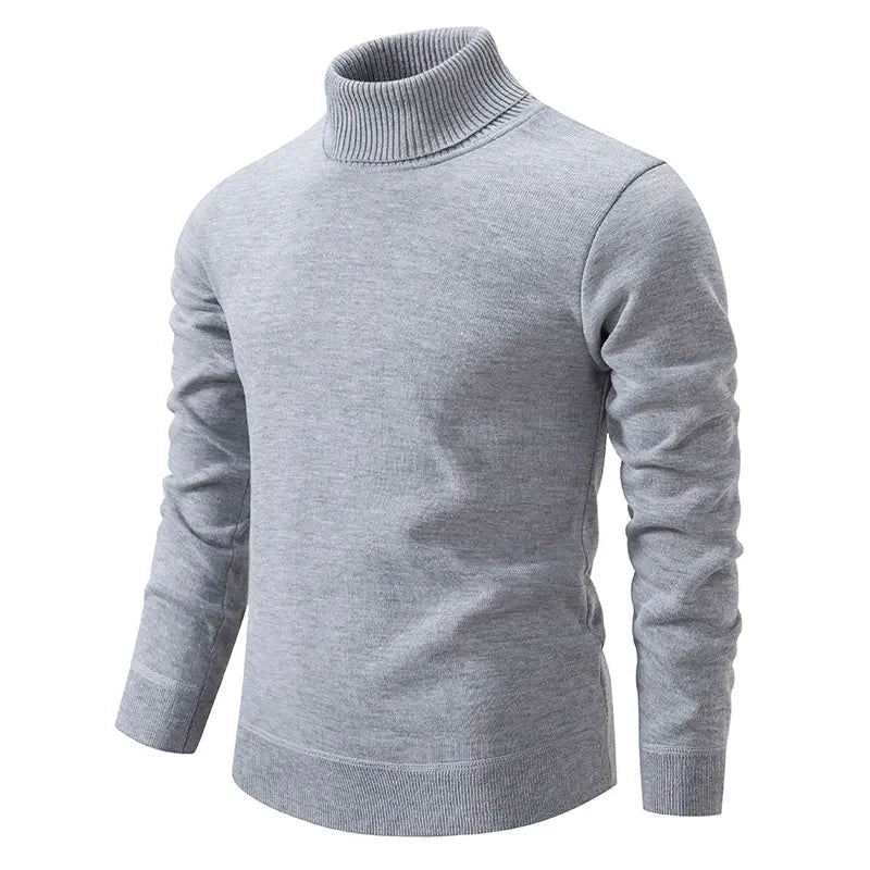 Herren Feinstrick-Rollkragenpullover | Warm