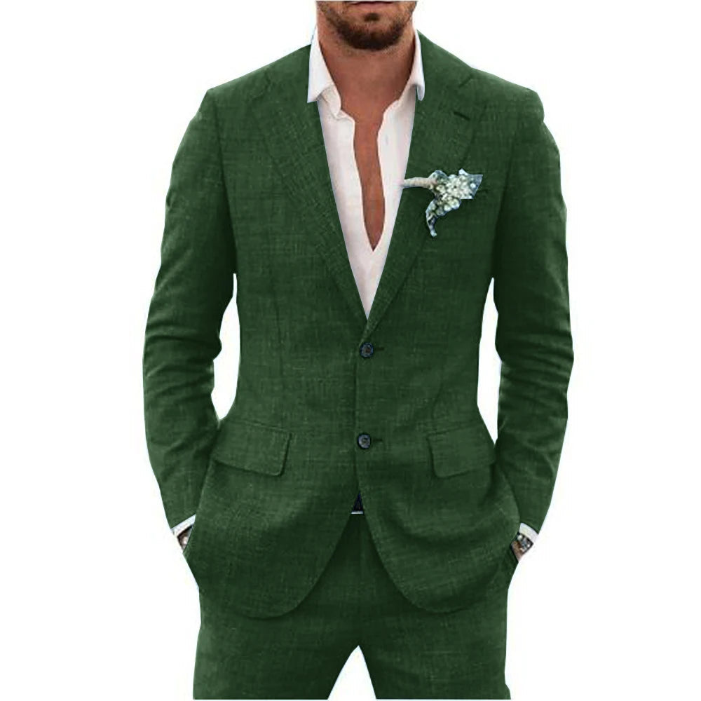 Eleganter Herrenanzug Set mit Blazer und Hose | Slim-Fit