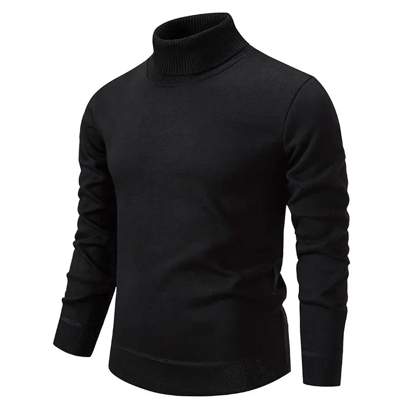 Herren Feinstrick-Rollkragenpullover | Warm