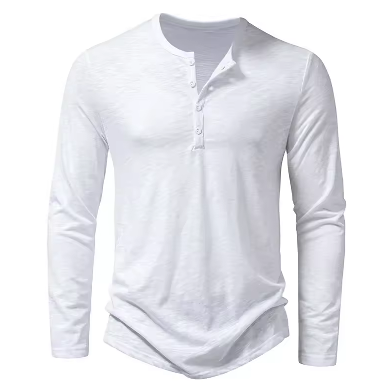 Elegantes Langarmshirt mit Modernem Knopfdesign