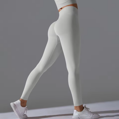 Sportliche Nahtlose Leggings mit hohem Bund und elastischer Passform