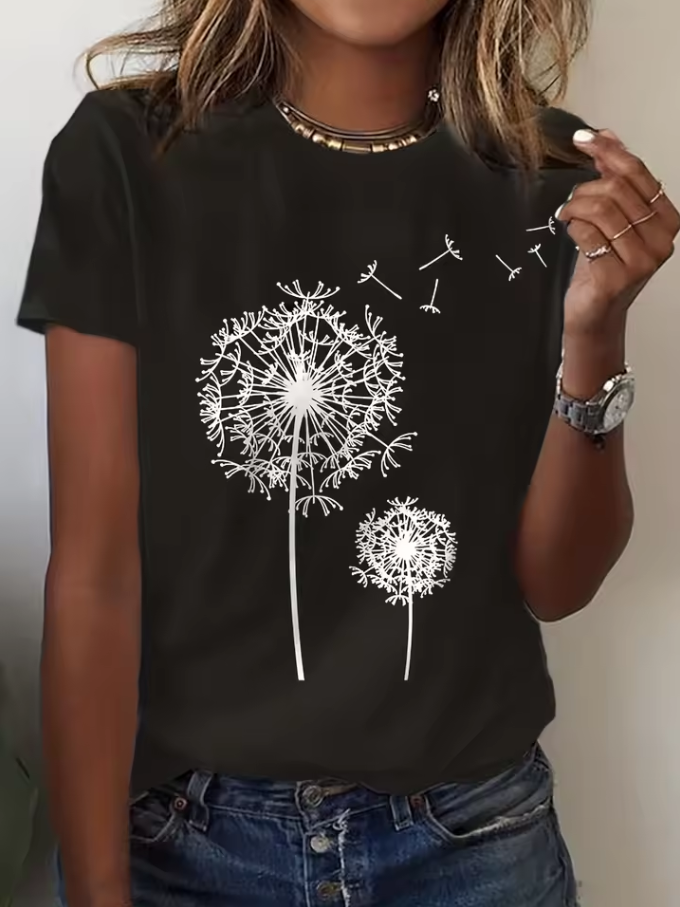 T-Shirt mit Pusteblumen-Design