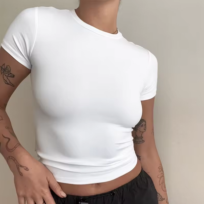 Figurbetontes Damen T-Shirt mit Bequemer Passform und Modernem Look
