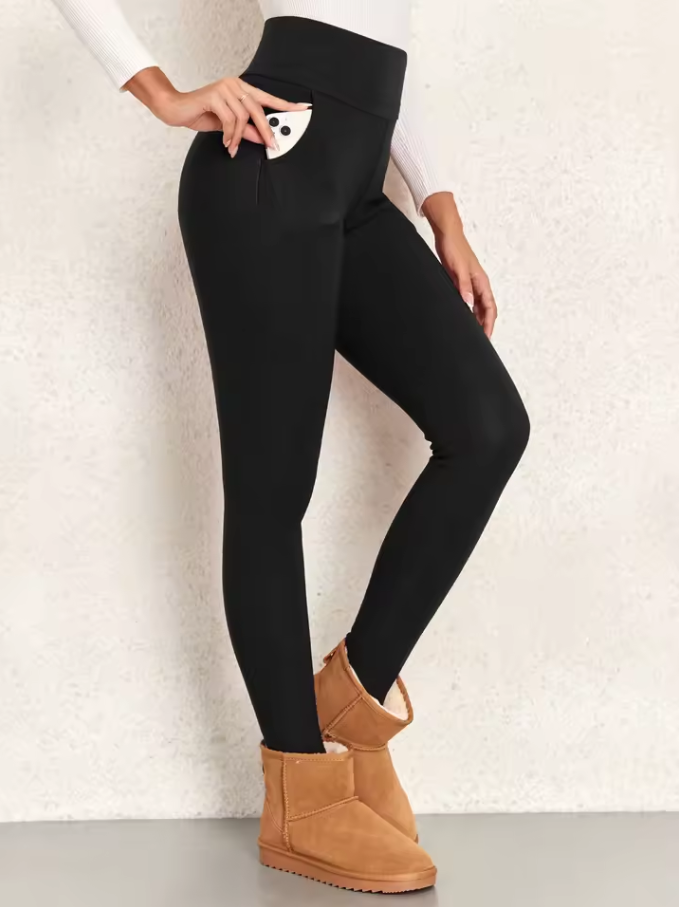 Hoch taillierte Leggings mit elastischer Passform