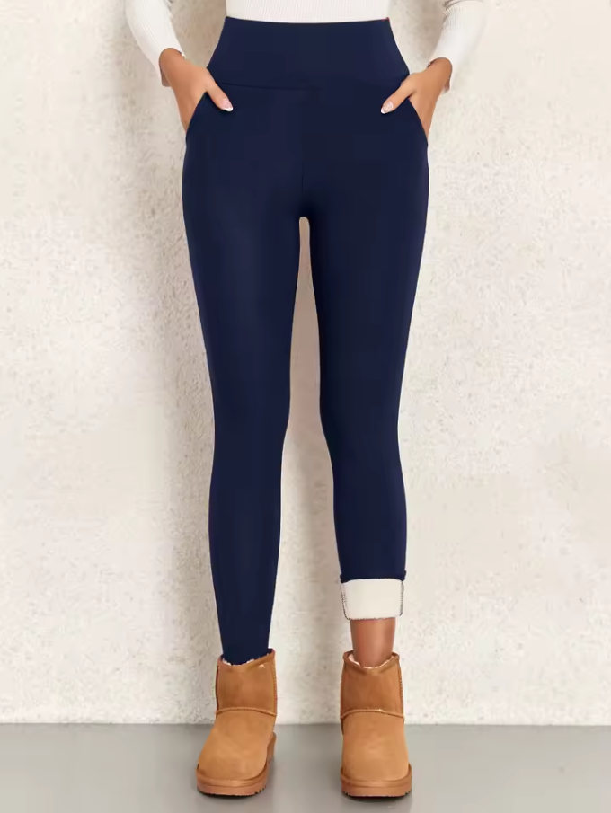 Hoch taillierte Leggings mit elastischer Passform