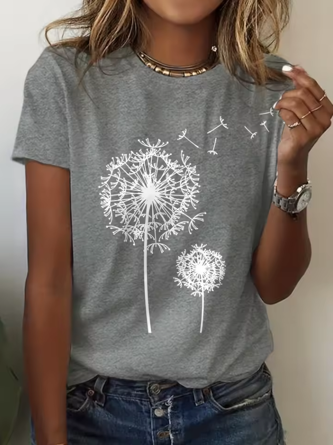 T-Shirt mit Pusteblumen-Design