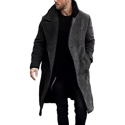 Eleganter Wintermantel mit Reverskragen und Zeitlosem Design