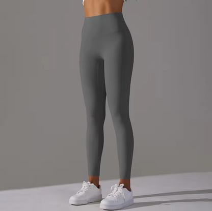 Damenleggings mit hohem Bund und elastischem Material