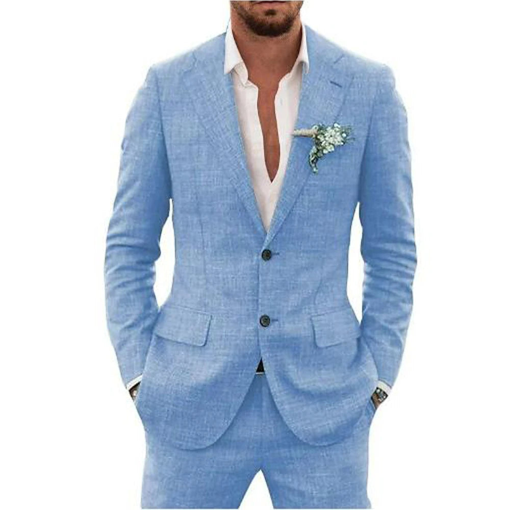 Eleganter Herrenanzug Set mit Blazer und Hose | Slim-Fit