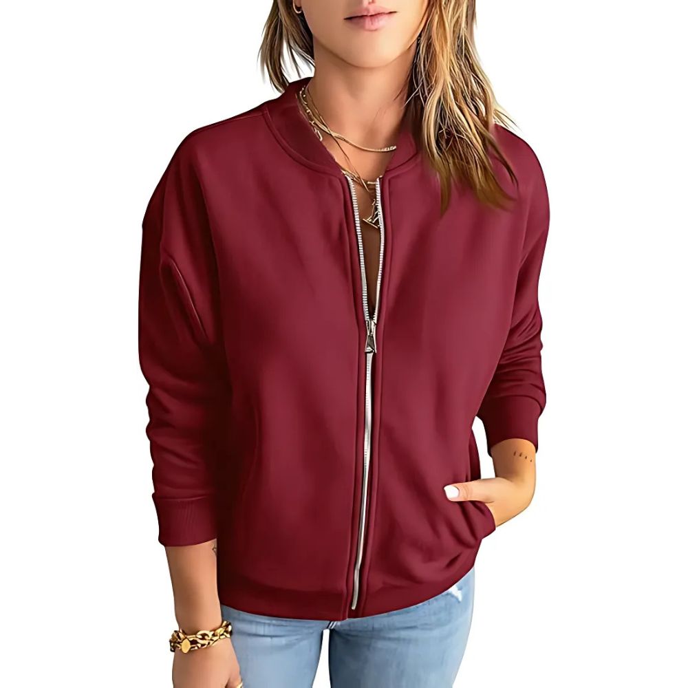 Jacke mit Reißverschluss und Eingrifftaschen