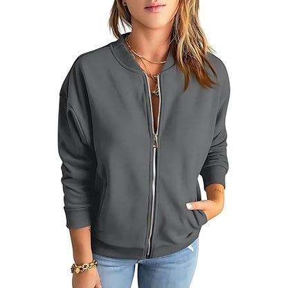 Jacke mit Reißverschluss und Eingrifftaschen