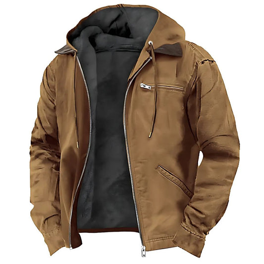 Jacke mit Kapuze, Reißverschluss und Fütterung
