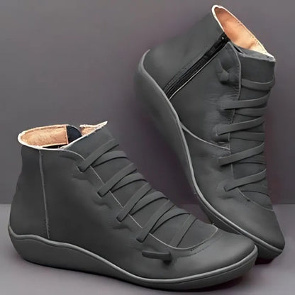 Damen-Stiefeletten mit Reißverschluss – Knöchelhoch, Bequem & Alltagstauglich
