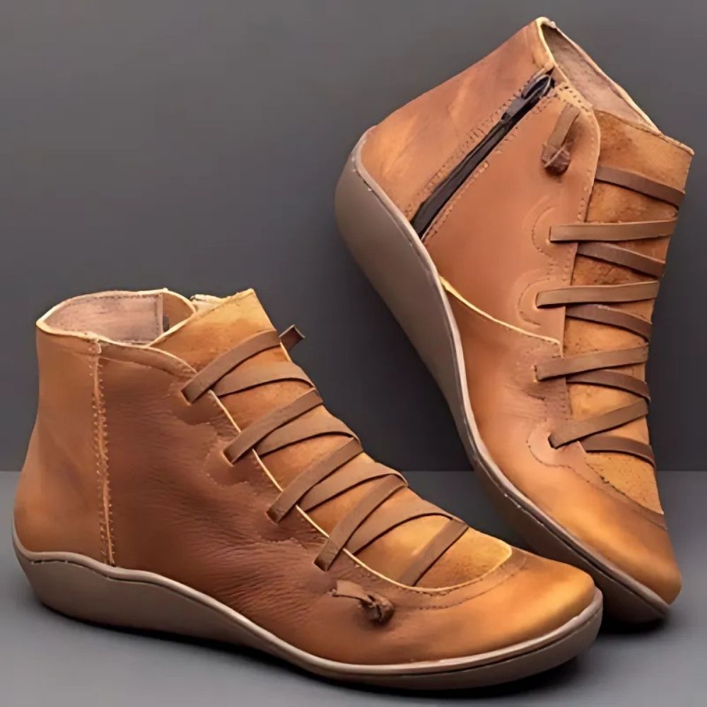 Damen-Stiefeletten mit Reißverschluss – Knöchelhoch, Bequem & Alltagstauglich