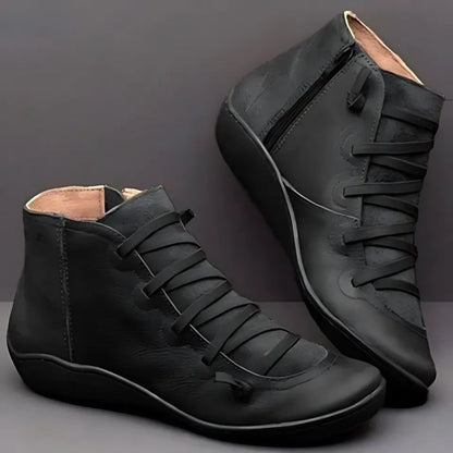 Damen-Stiefeletten mit Reißverschluss – Knöchelhoch, Bequem & Alltagstauglich