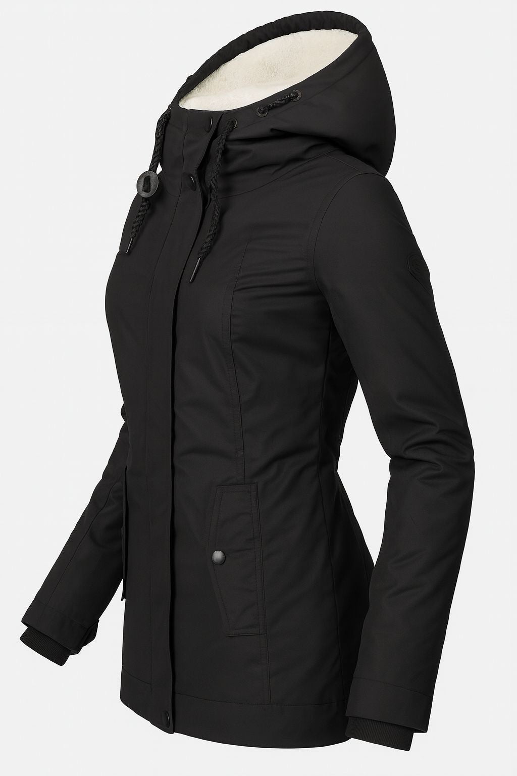 Winterjacke für Damen mit Kapuze & Reißverschluss – Warm & Wetterfest