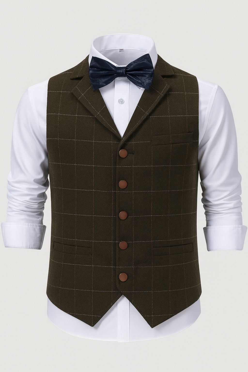 Klassische Herrenweste mit Knopfleiste | Slim-Fit