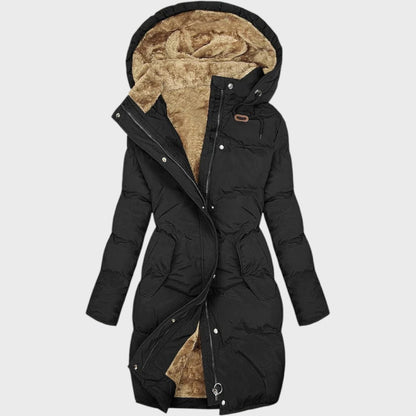 Lange Damen Parka-Winterjacke Mantel | Warm