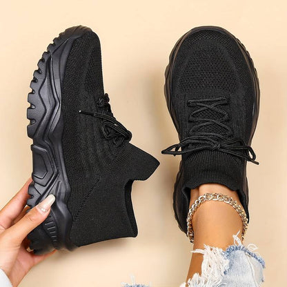 Ergonomische Schuhe mit Gummi-Sohle für Damen
