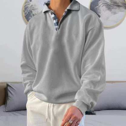 Herren Pullover mit Polokragen - Langarm