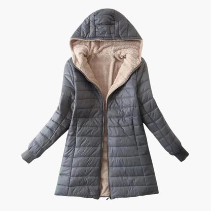 Damen-Steppjacke mit Kapuze und warmer Innenfütterung