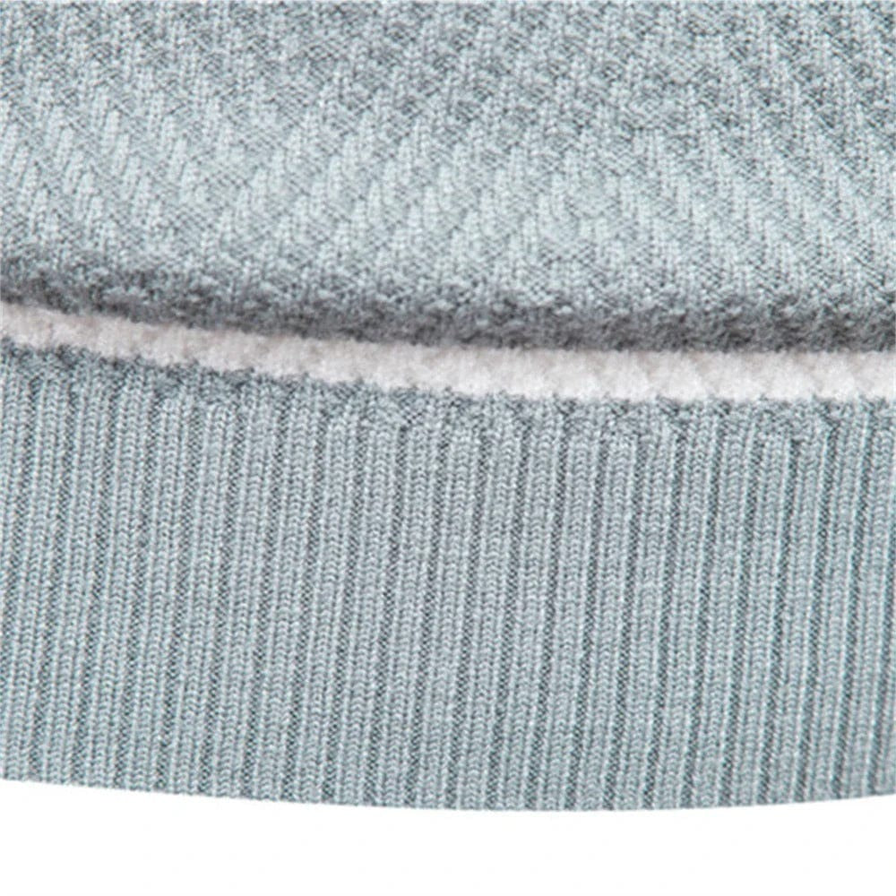 Herrenpullover mit Rundhalsausschnitt & Streifen