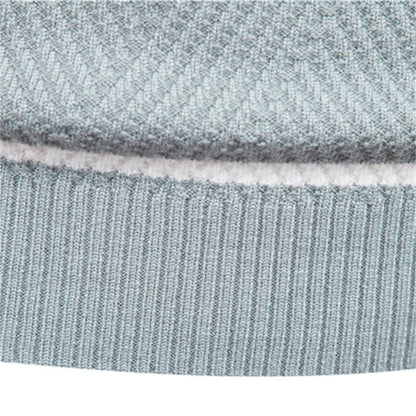 Herrenpullover mit Rundhalsausschnitt & Streifen