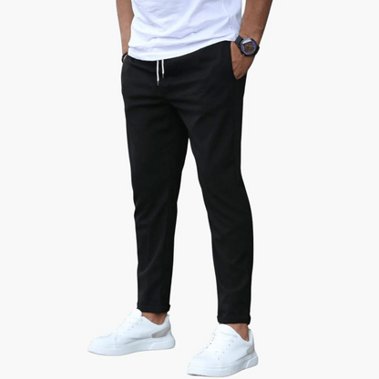 Herren-Hose mit schmalem Bein und elastischem Bund