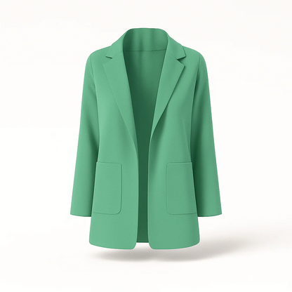 Damen-Blazer mit Reverskragen und geradem Schnitt