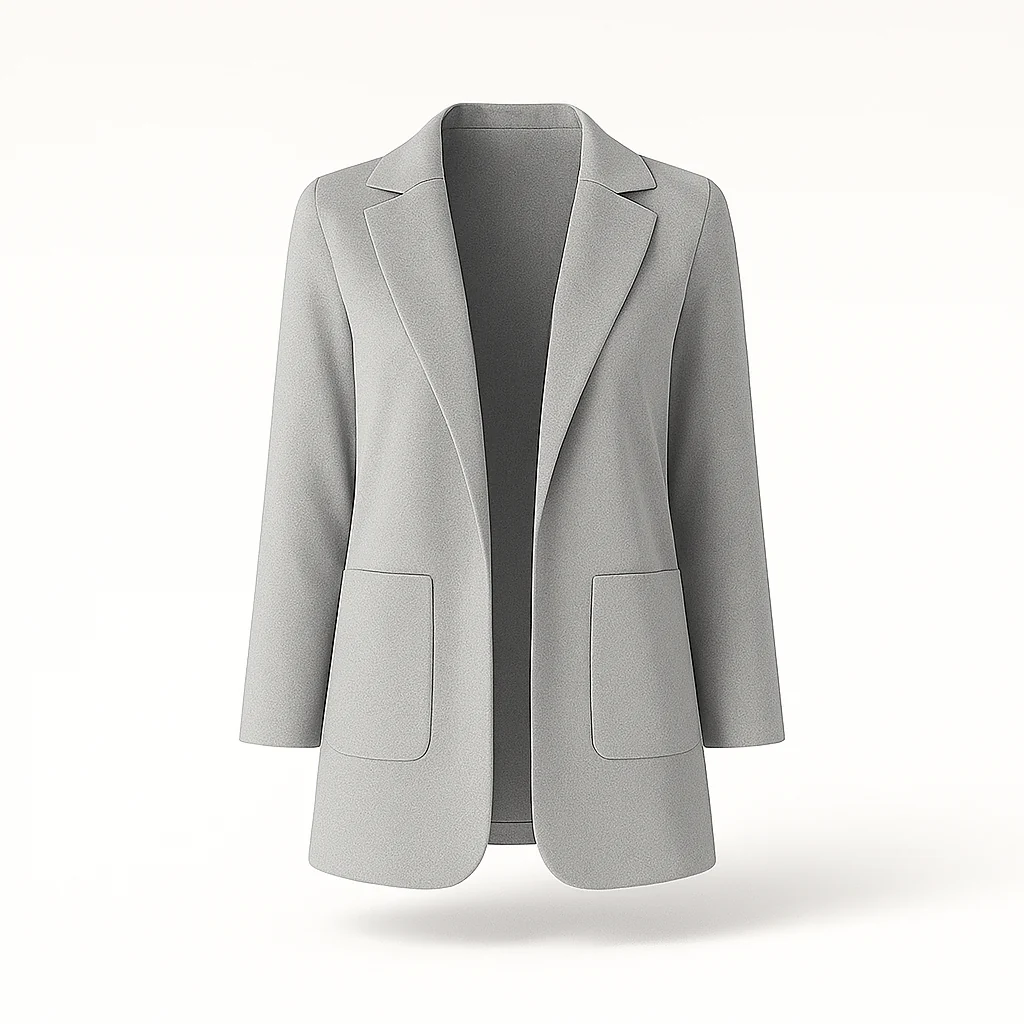 Damen-Blazer mit Reverskragen und geradem Schnitt