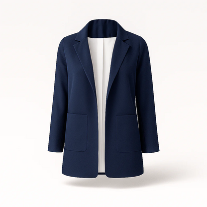 Damen-Blazer mit Reverskragen und geradem Schnitt