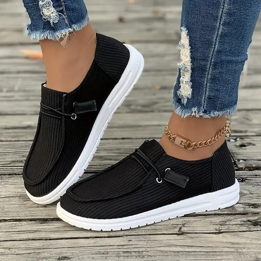 Damen bequeme Sommer Schuhe mit Gummi Sohle