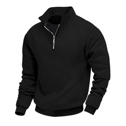 Herren Pullover mit halbem Reißverschluss
