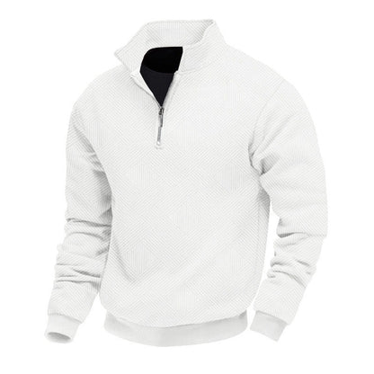 Herren Pullover mit halbem Reißverschluss