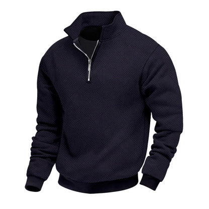 Herren Pullover mit halbem Reißverschluss