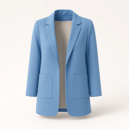 Damen-Blazer mit Reverskragen und geradem Schnitt